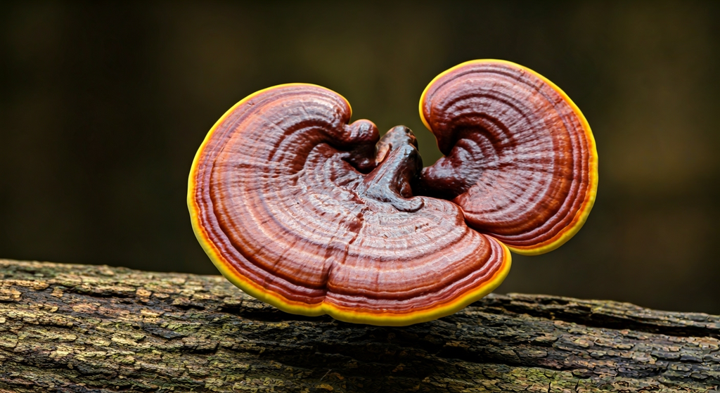 Lingzhi, the spirit mushroom. Used in Chinese medicine for over two thousand years.
